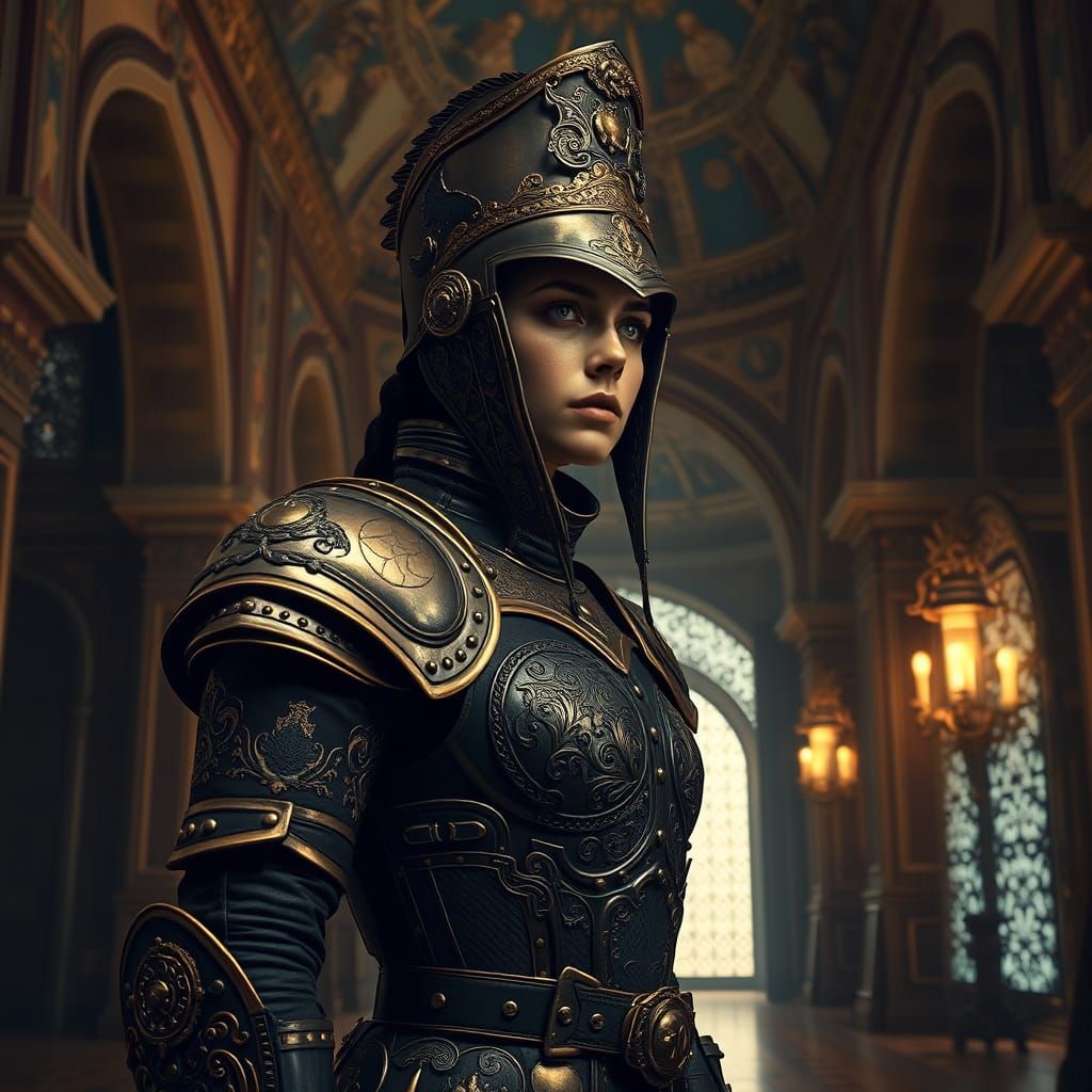 Dieselpunk Spanish Soldier in Victorian Armor, Grand Indian ...