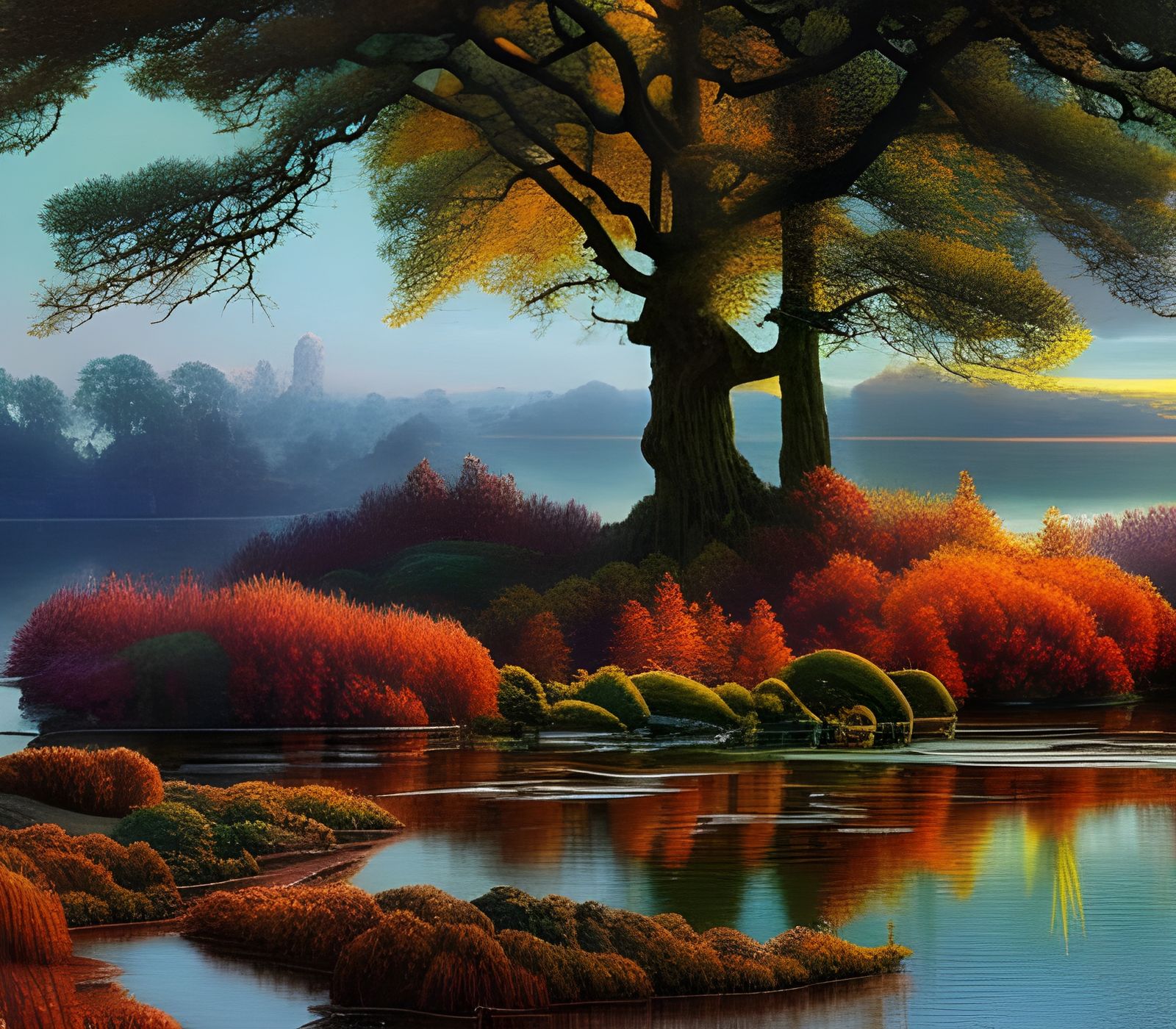 Large Tree Roots Near the River