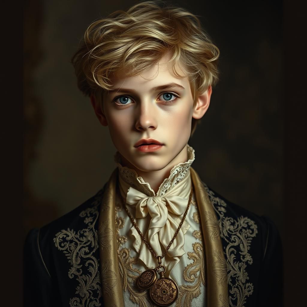 Victorian Era Portrait of Innocent Young Man