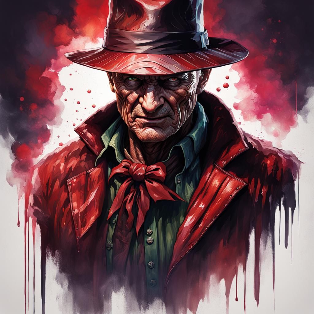 Hyperdetailed Portrait of Freddy Krueger