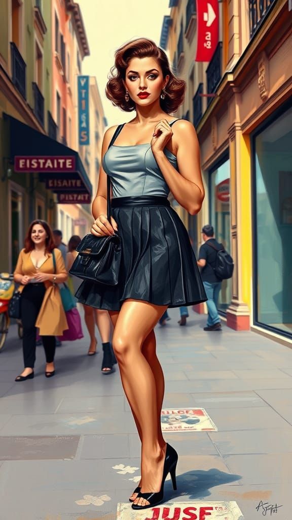 1950s Pin-Up in Alla Prima Style