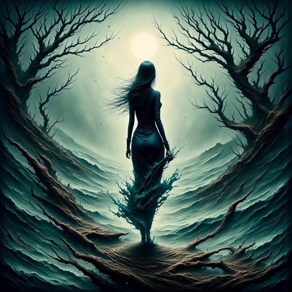 Deep Emotional Depth in Melancholic Scene