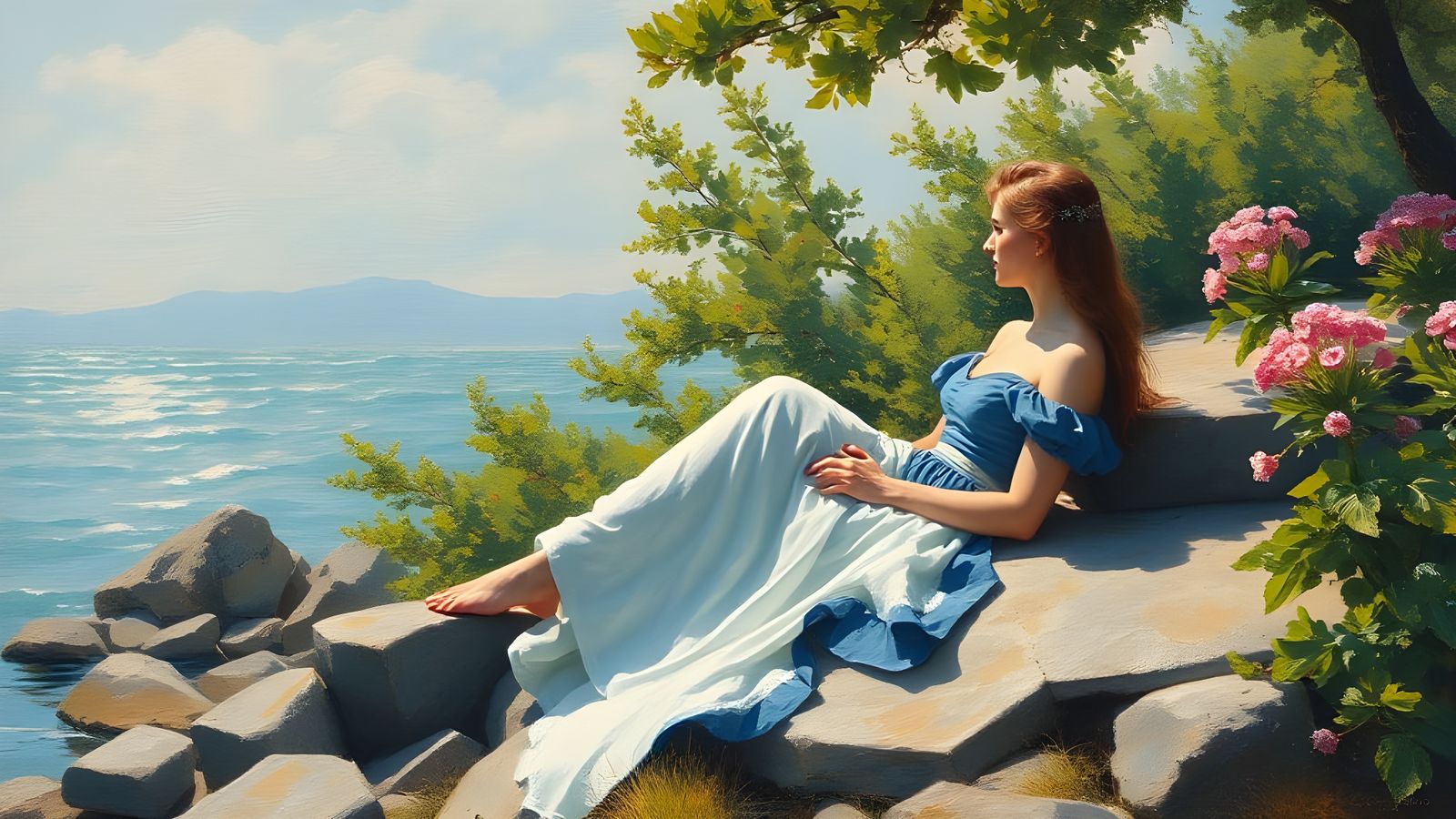 Impressionist Nude: A Modern Bather