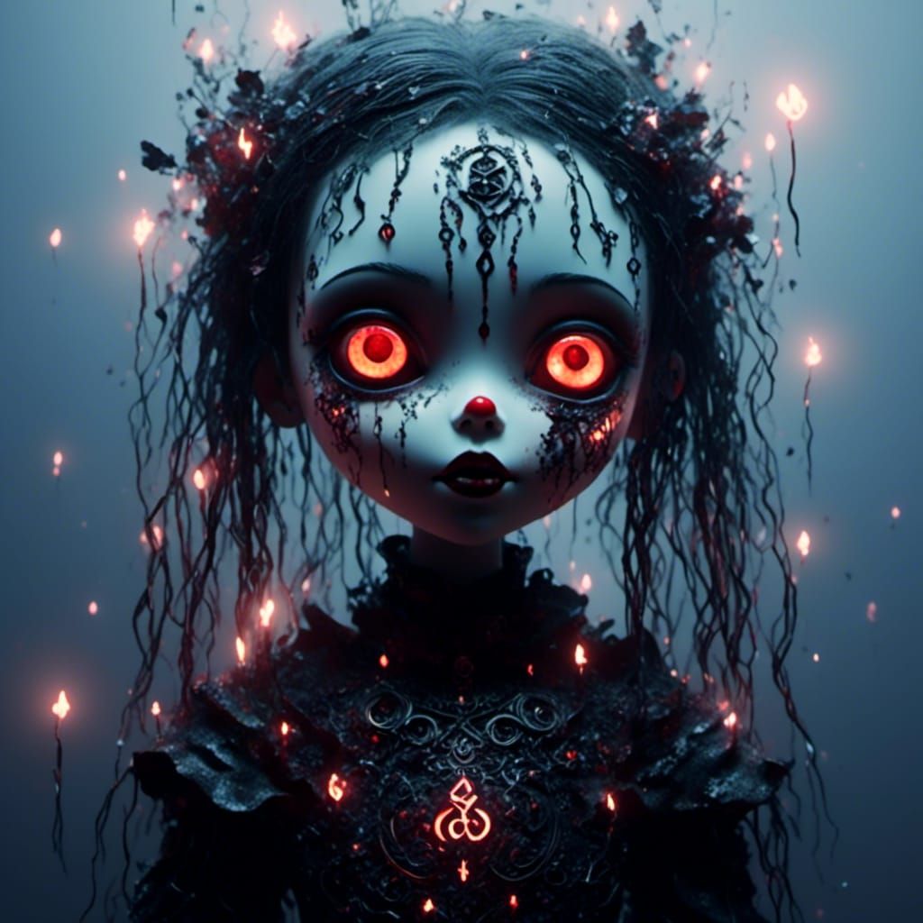 Glowing Rune Marionette: A Dark Fantasy Masterpiece