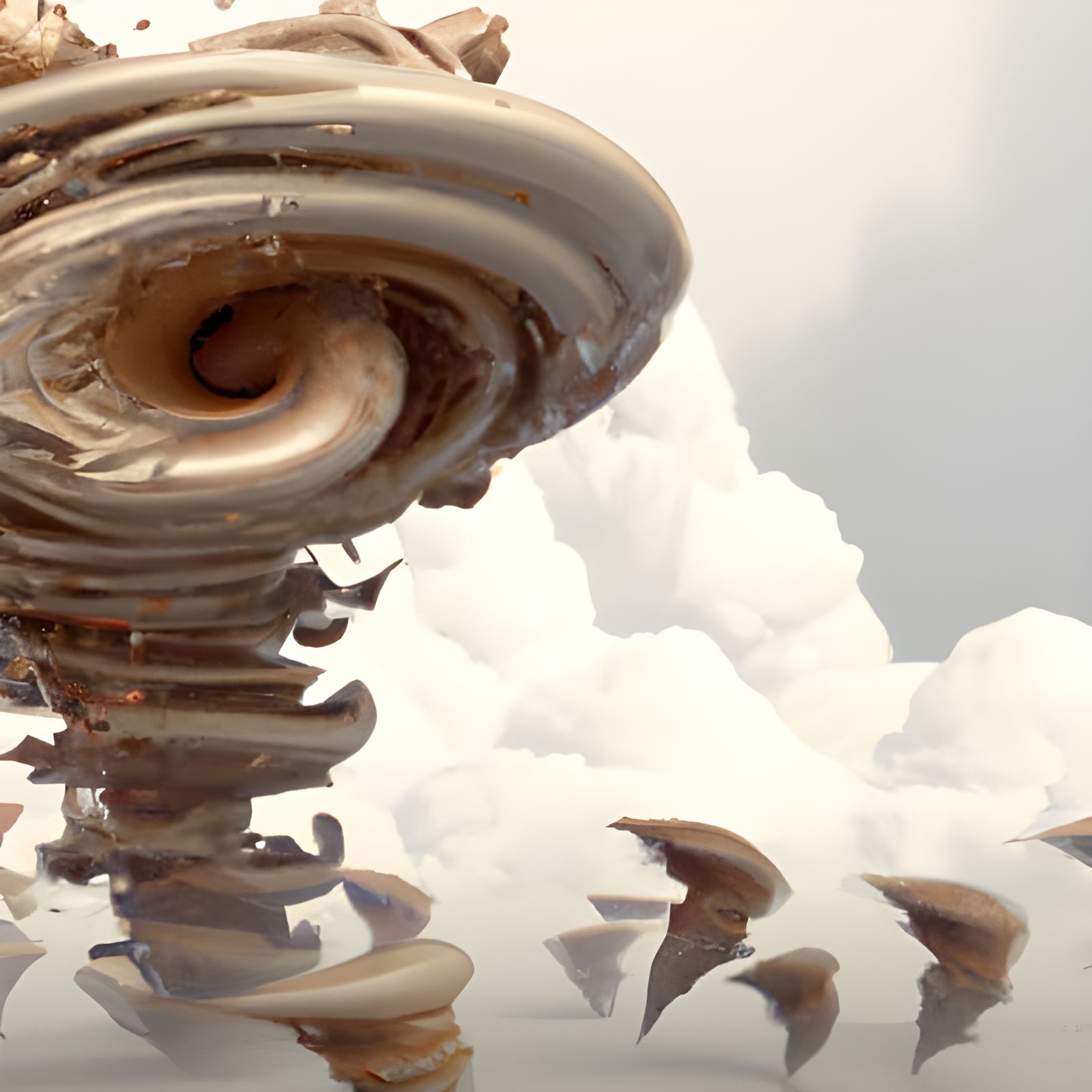 Tornadoes Erupting: A Dramatic Digital Painting