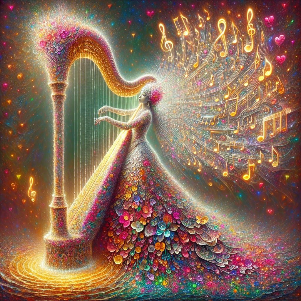 Lady of the harp