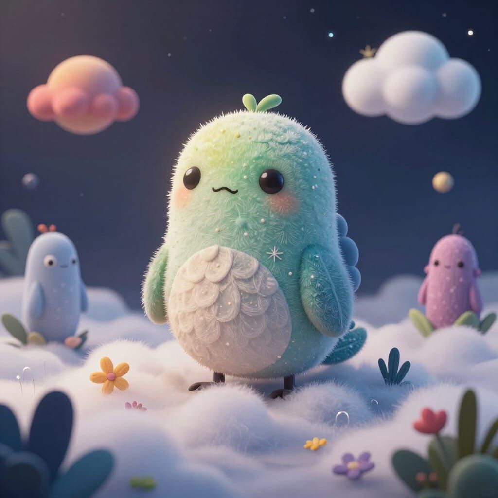 Alien Observes Cosmic Landscape on Distant Planet