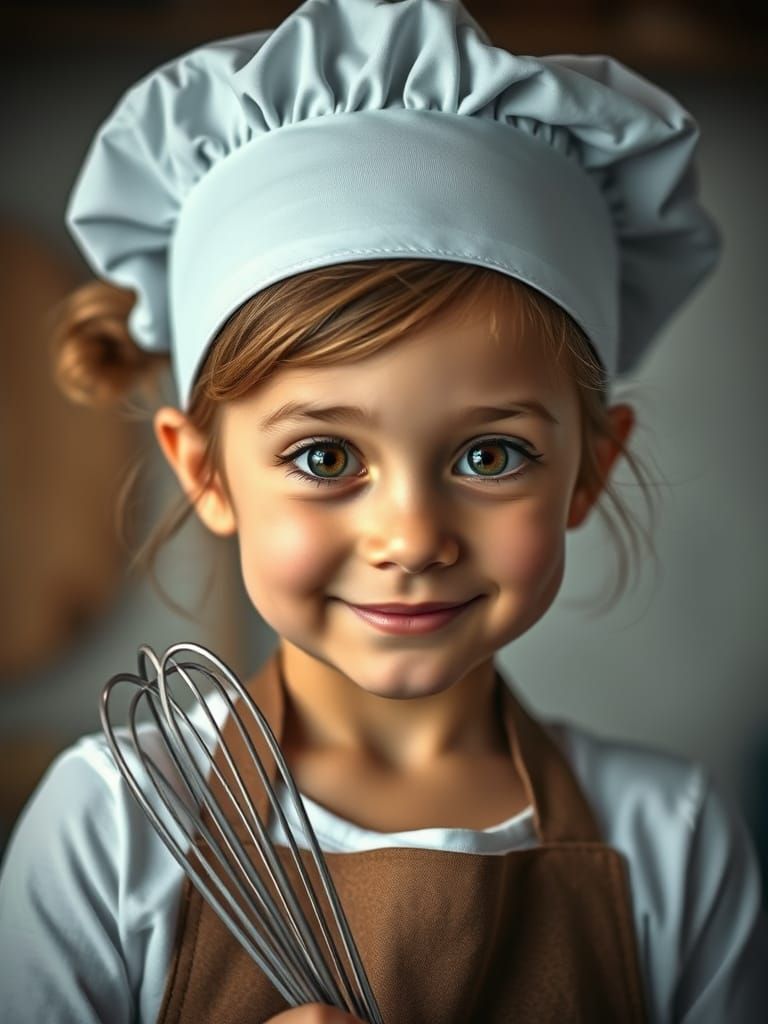 Young Chef in Photorealistic Style