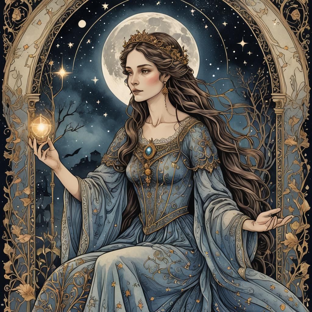 a tarot card