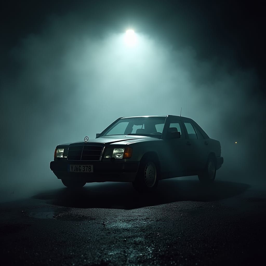 Mercedes Benz 190E in Cinematic Film Style