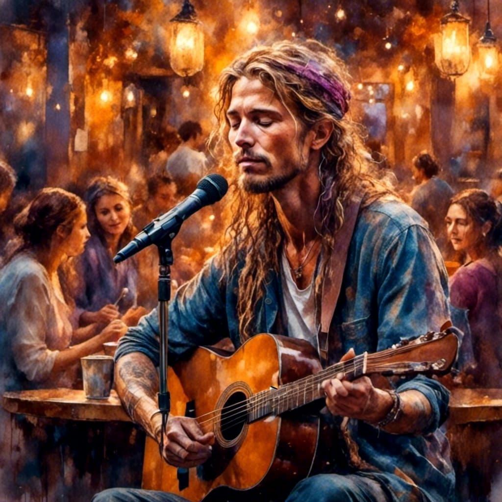 Playing at the Local Cafe