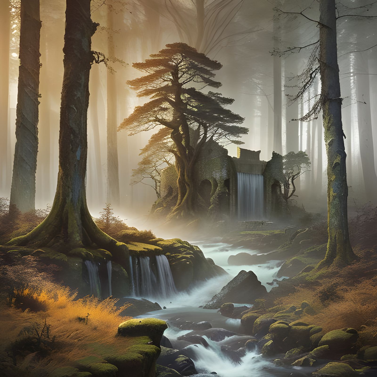 Celtic Mythology Film: Realistic Photomontage Movie Poster