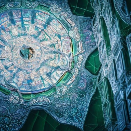 Glowing Magic Gecko in Hyperrealistic Style