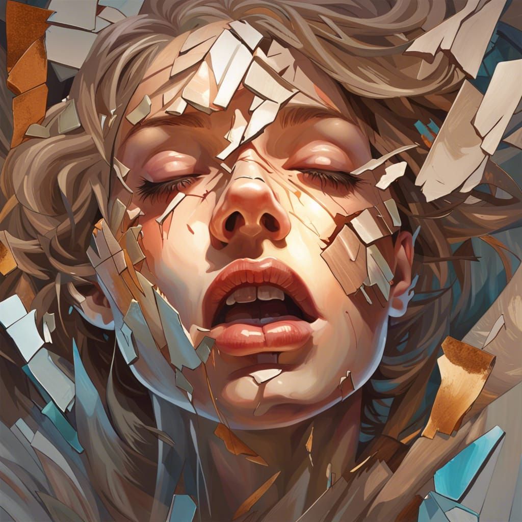 Shattered Identity: A Digital Art Portrait