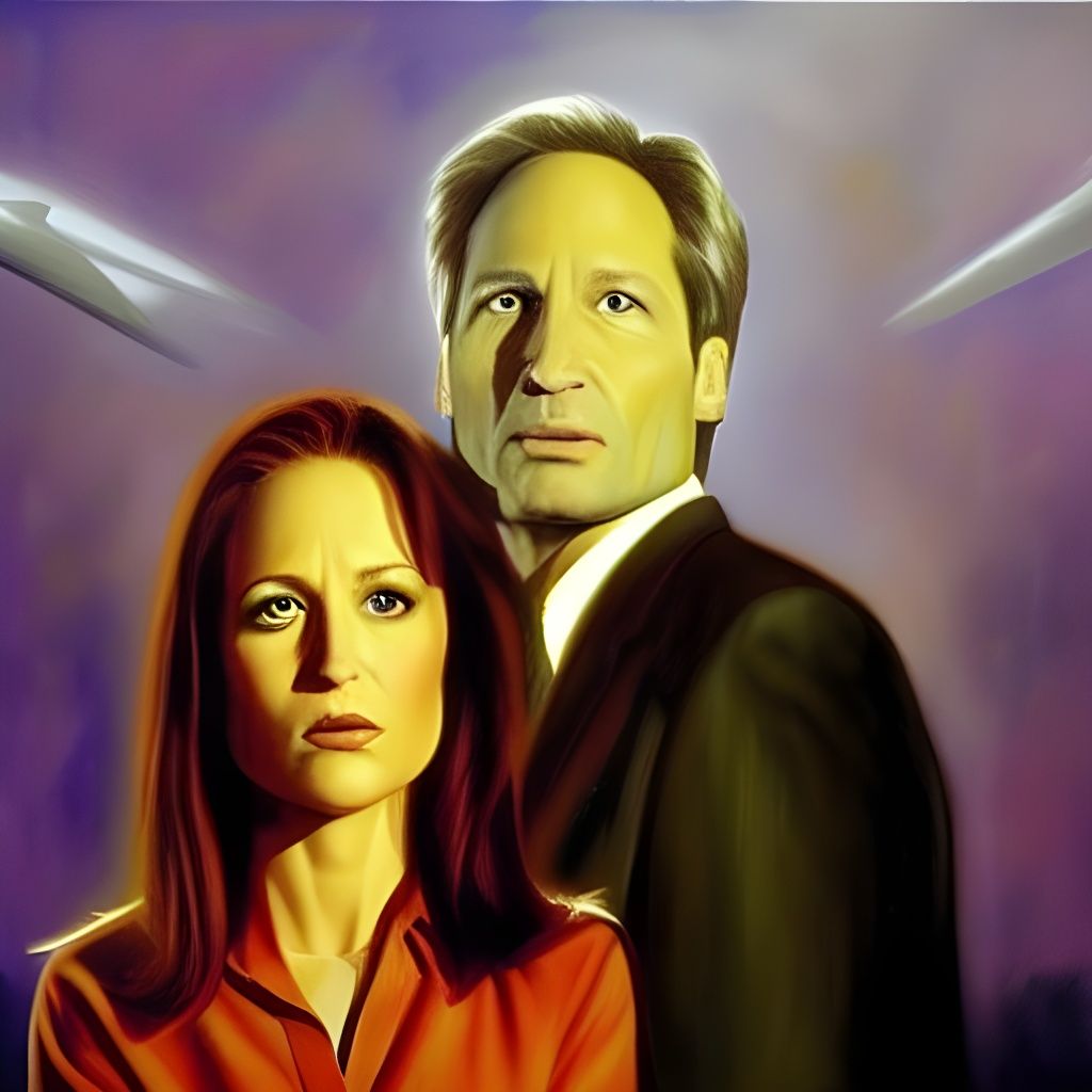 X-Files Inspired Oil Painting