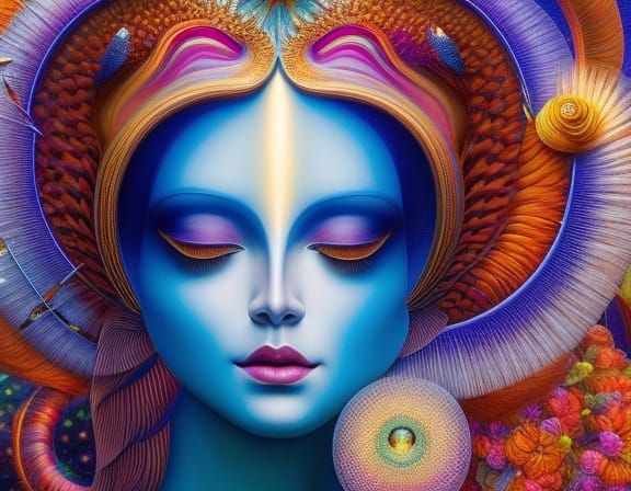 Surreal Transformation: A Dynamic and Detailed Digital Rende...