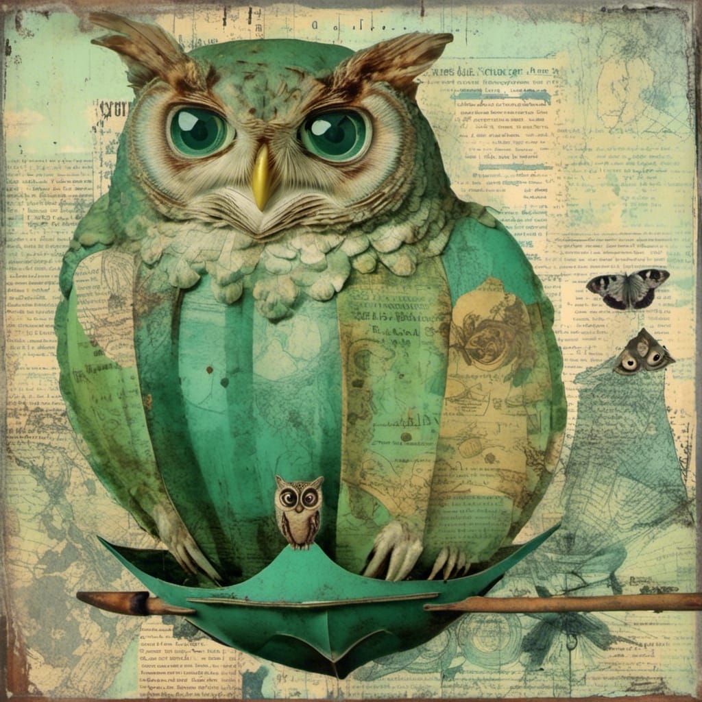 Owl and Pussycat's Sea Journey in Pop Art Style