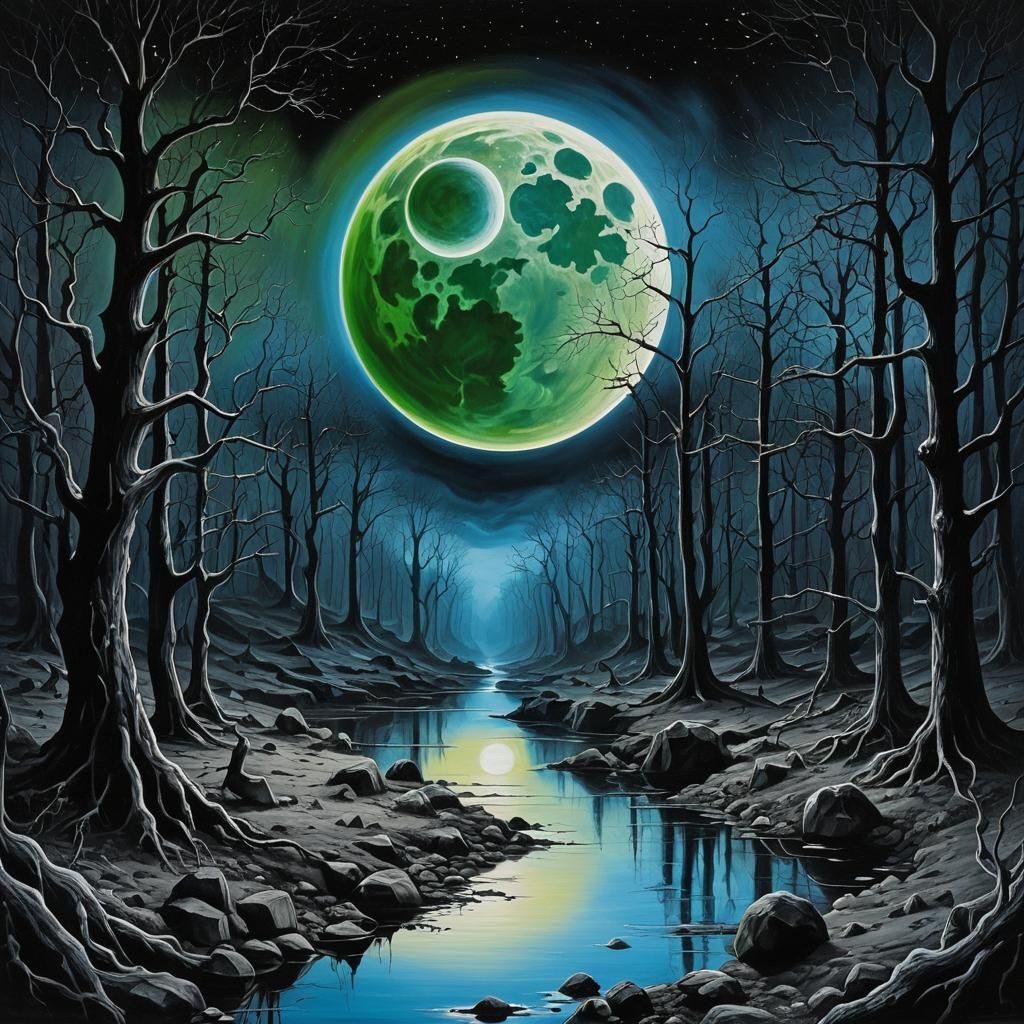 Abstract Surrealism in Striking Black and White