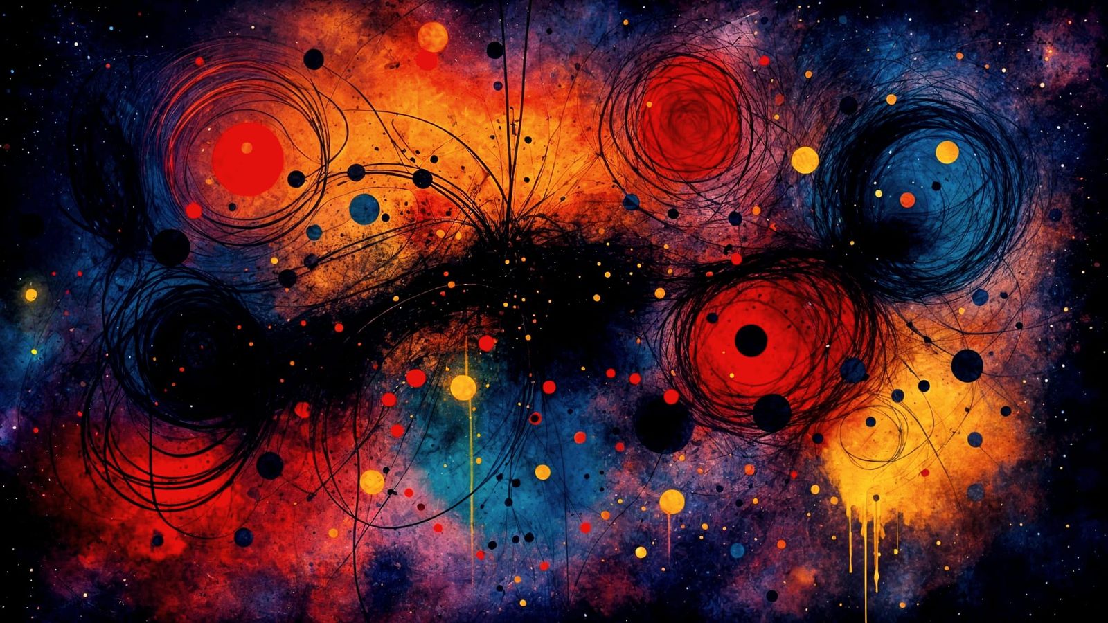 AI Generated Abstract Scribbles Art