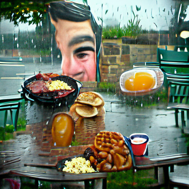 Breakfast in the Rain: A Wet Morning Meal