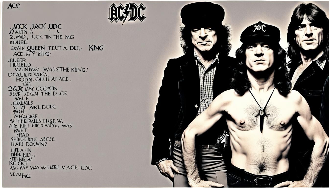 AC/DC Inspired Poker Game Art