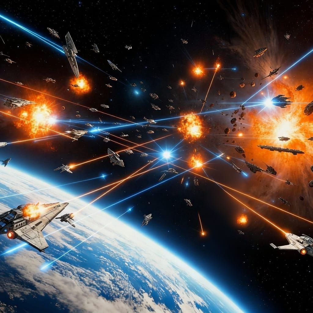 Ultra Realistic Sci-Fi Space Battle