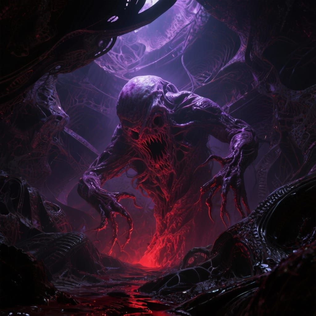 Cosmic Horror Entity: Ultimate Fear Manifested in Hyper-Real...