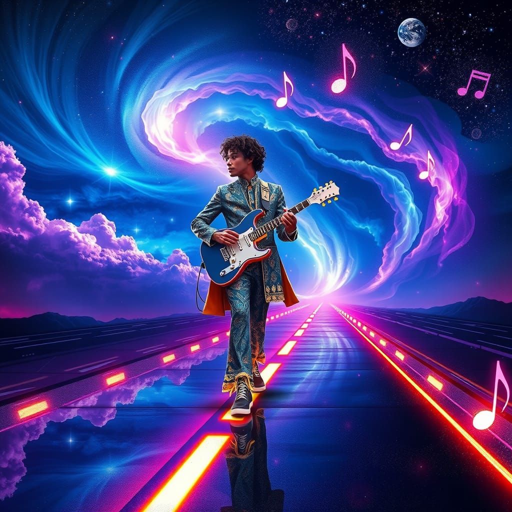 Cosmic Musician on Celestial Highway
