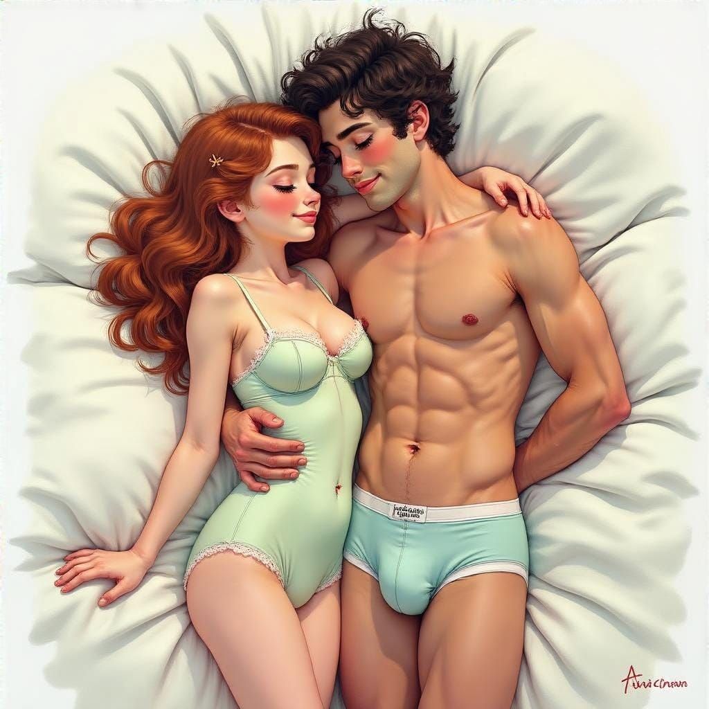 Pastel Whimsy: Bedbugs in Delicate Andrew Christian Underwea...