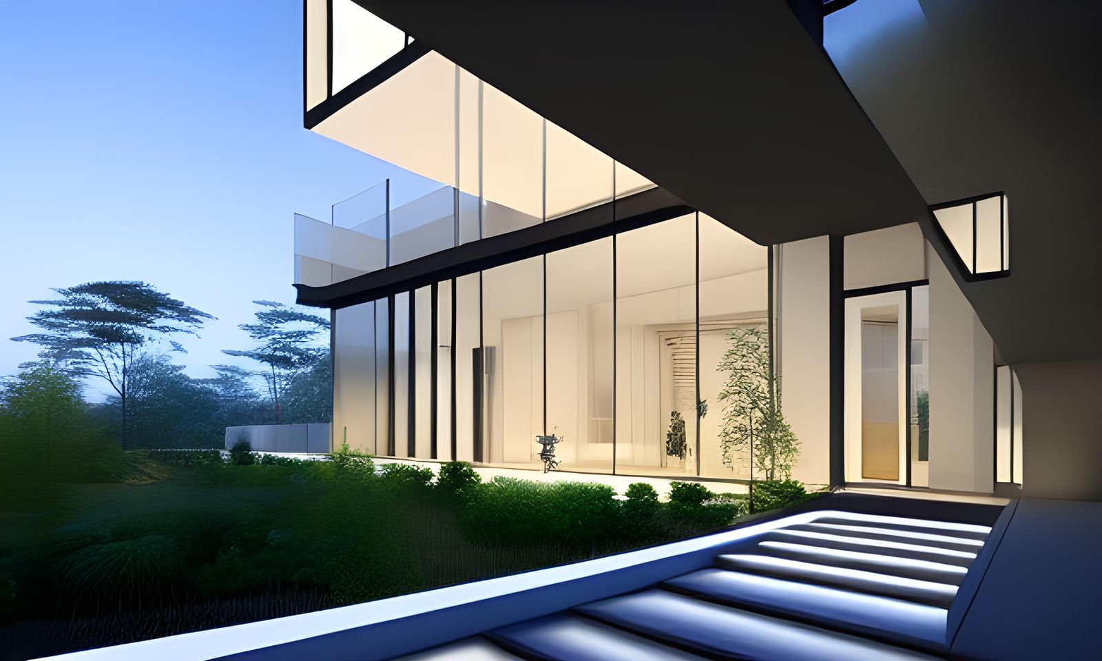 Nature Meets Architecture: Luxury 3D Rendered House