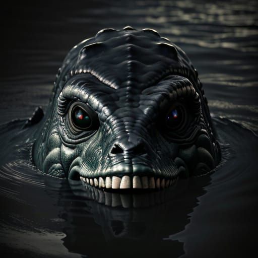 Eerie Loch Ness Monster Emerges from Murky Depths