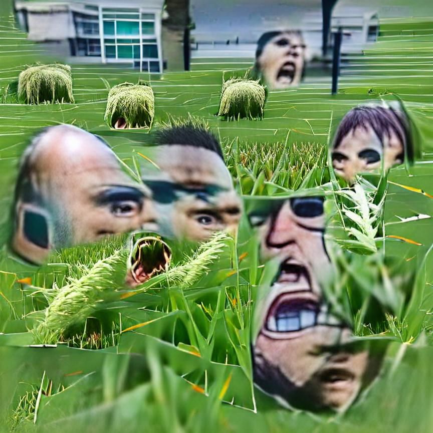Minimalist Grass Field
