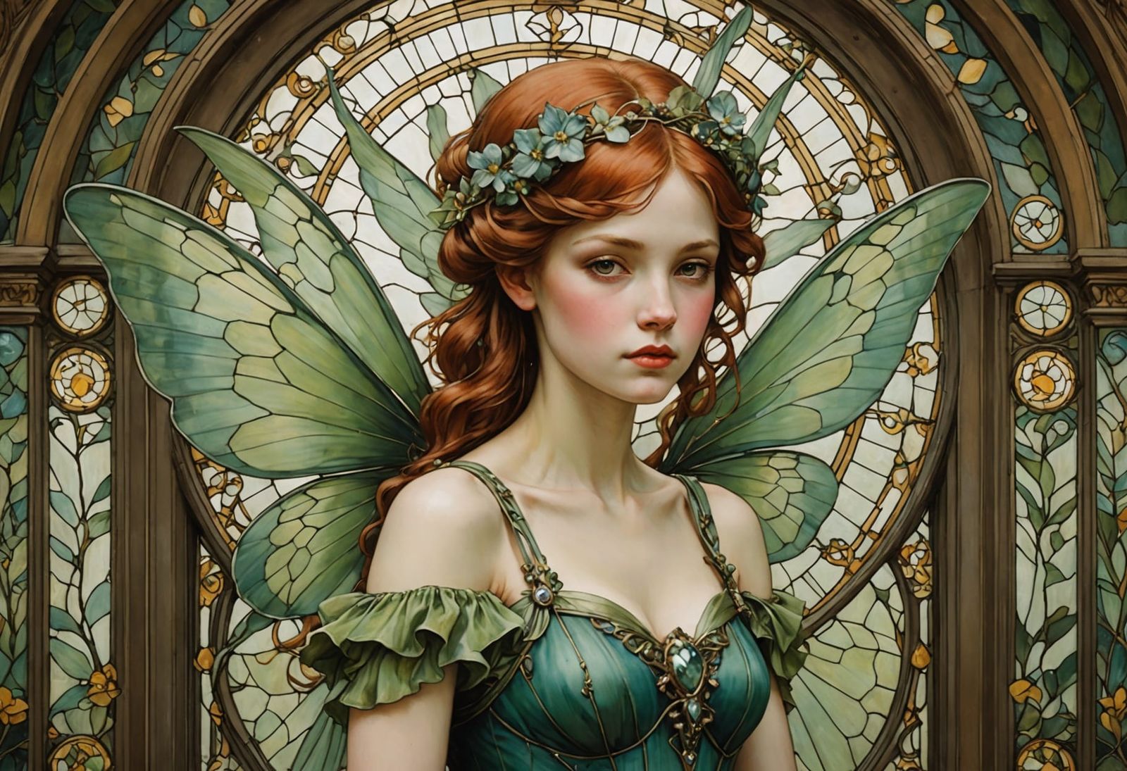 Unconventional Fairy in Jugendstil Metromania Style