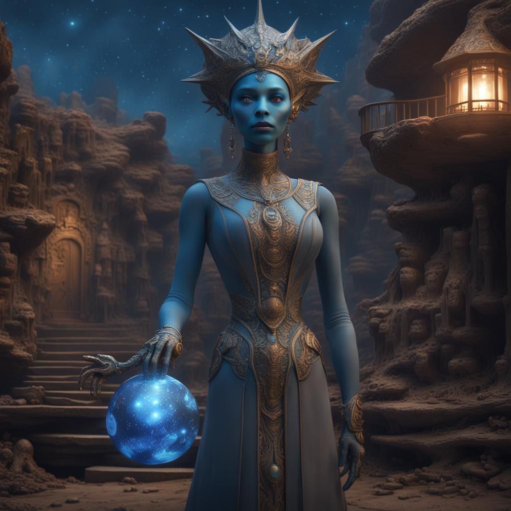 AI Data Scientist's Dream: A Fantasy Concept Art