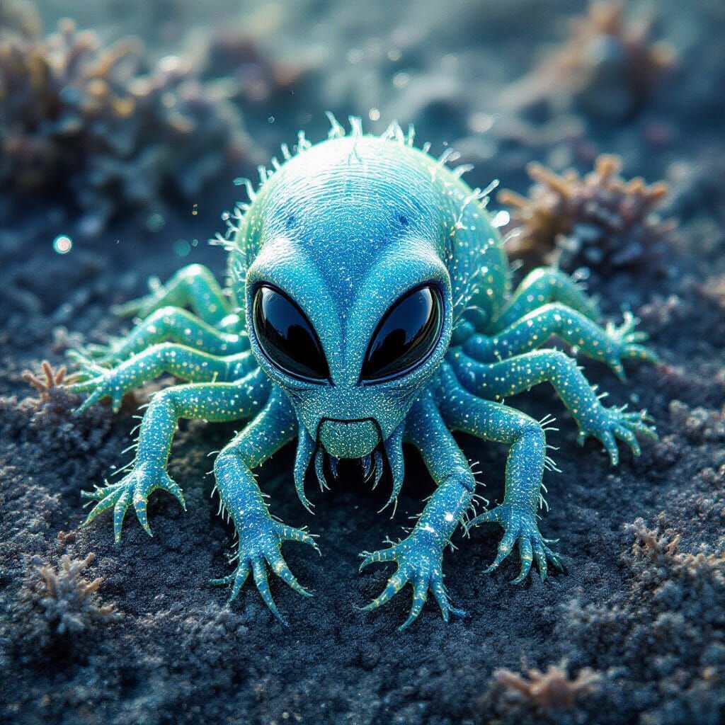 Alien Life Forms Sparkle in Cosmic Dust