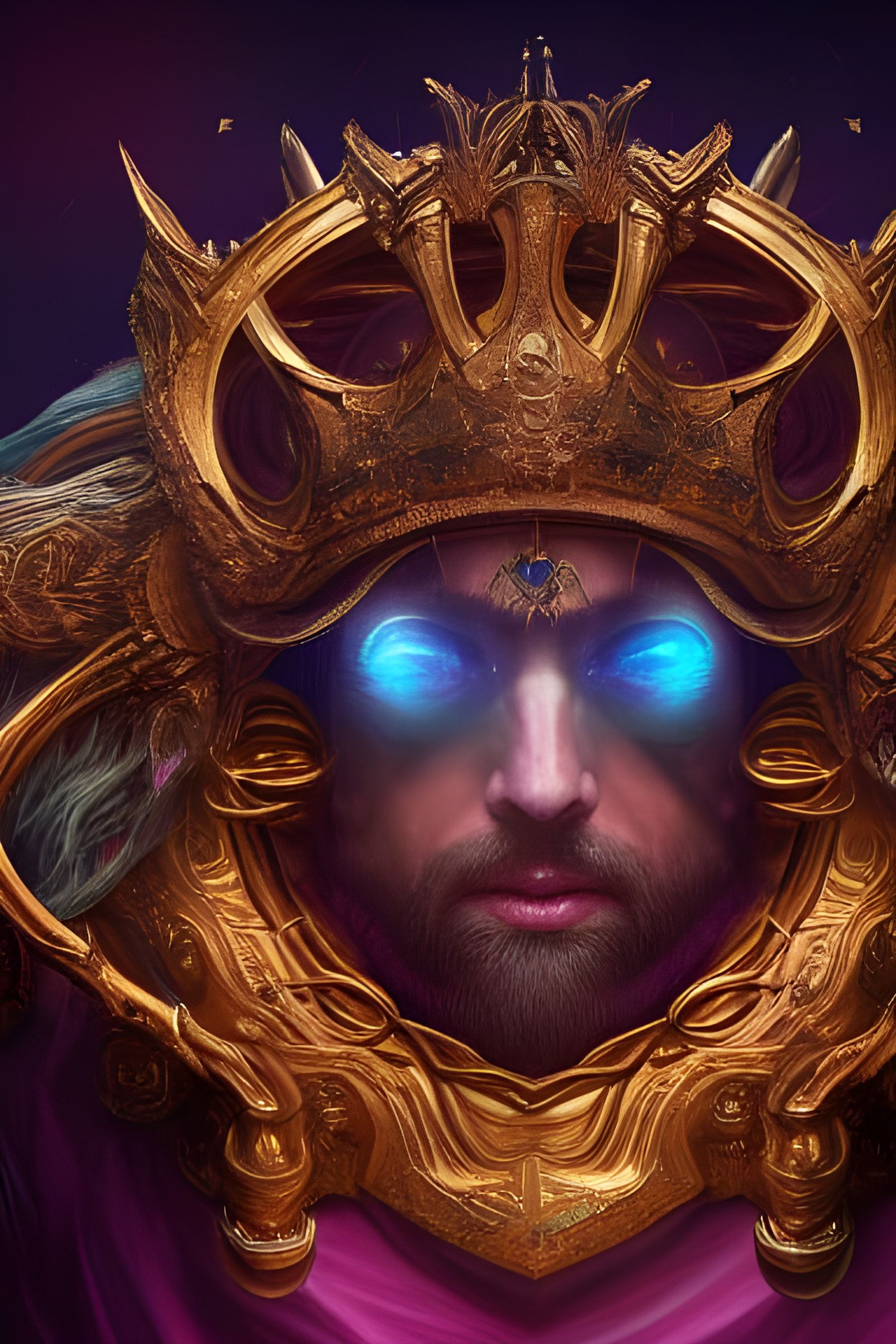 Cosmic King: Detailed Fantasy Art