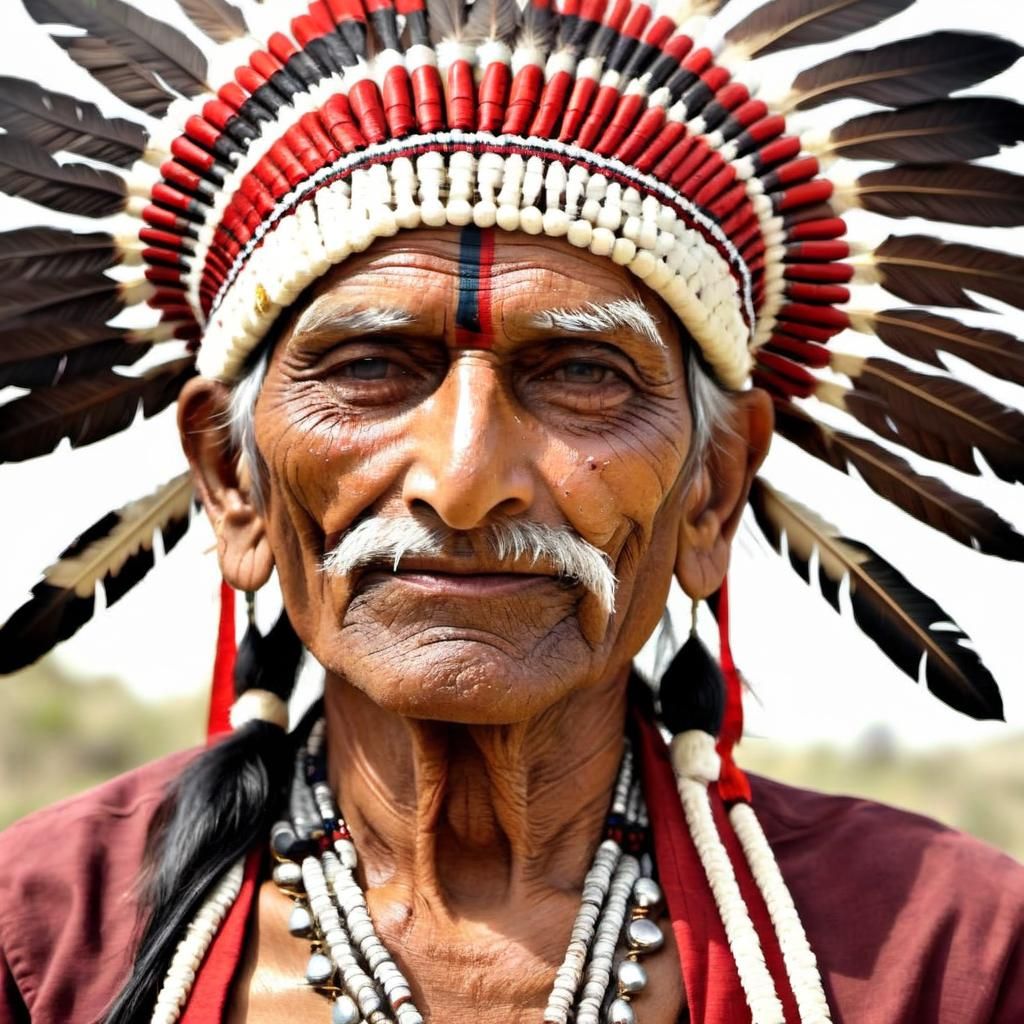 AI Image of an Old Indian