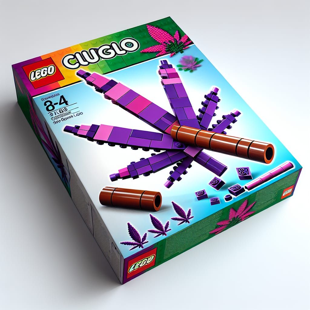 Sealed Purple Blunt Lego Kit