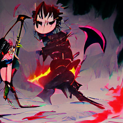 Menacing Demon with Sharp Claws