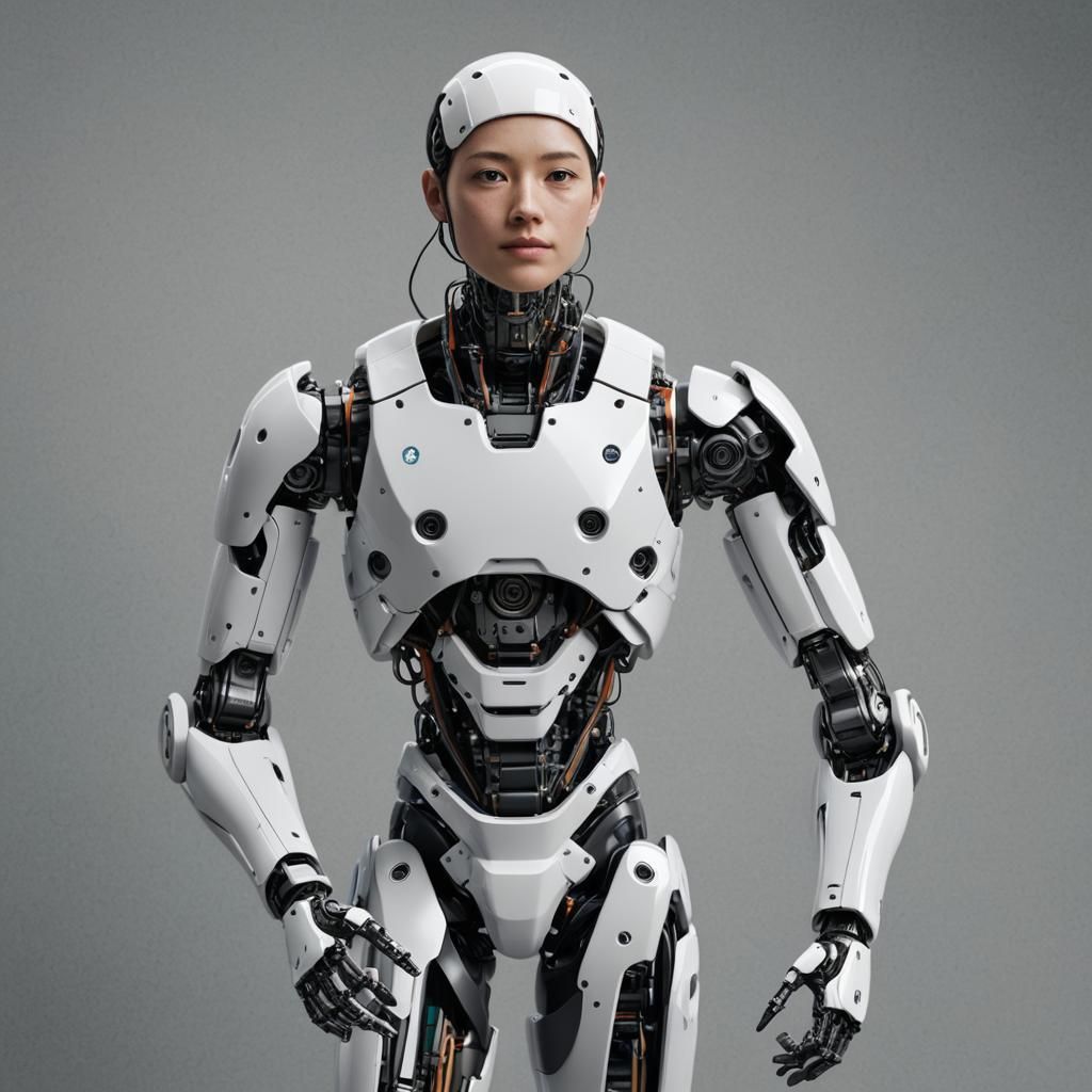 Realistic AI Assistant Alex: Robotics Photo