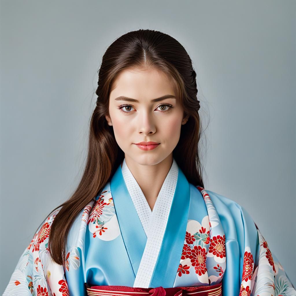Woman in Kimono: Professional Portrait Photography