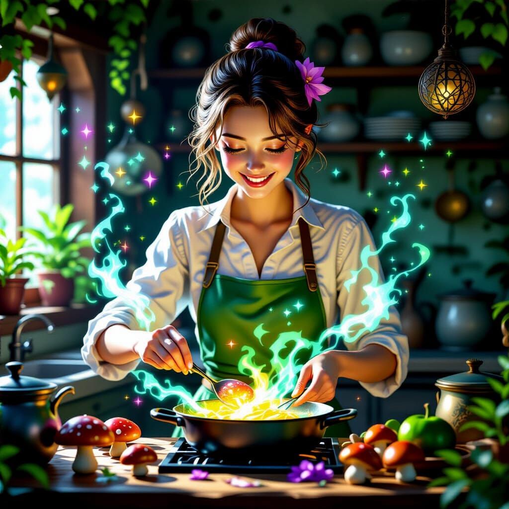 Zess T Cooking With Magic Spells and Poison Mushrooms