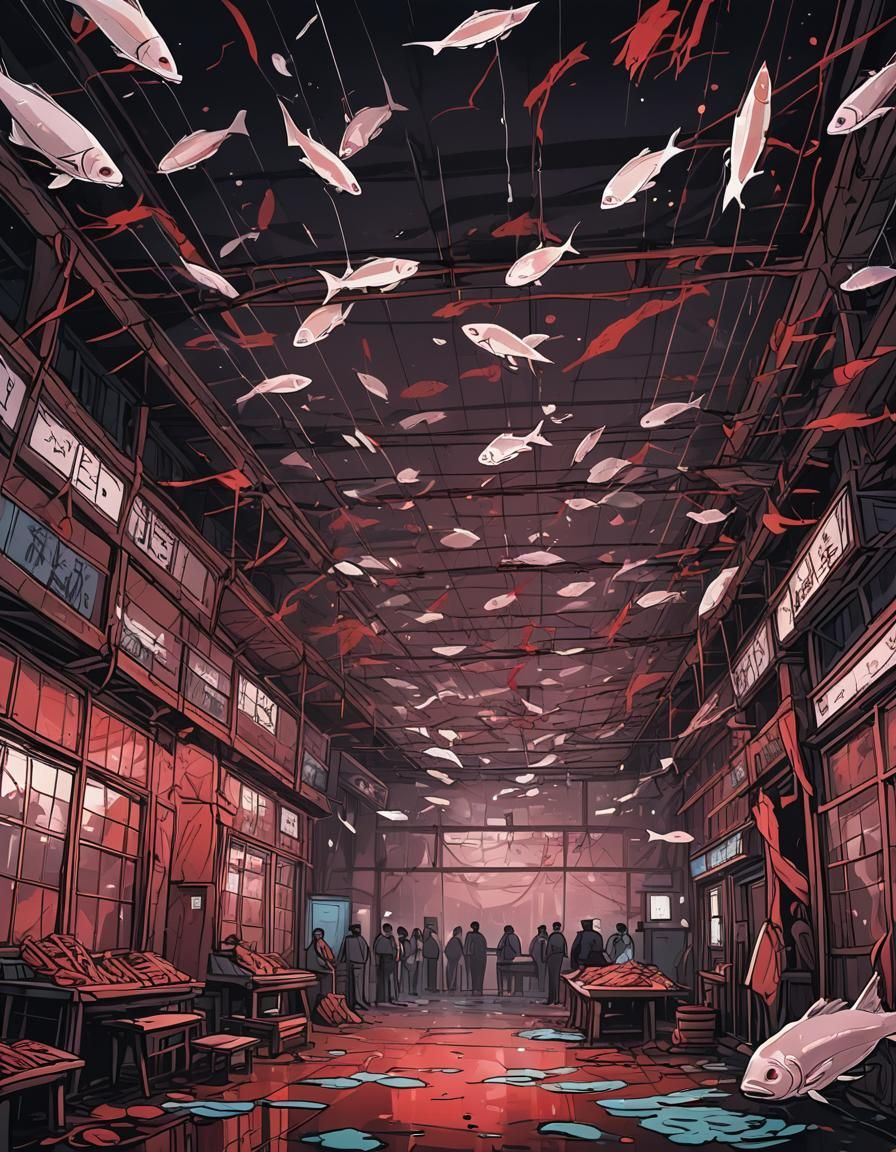 Ghostly Fish Haunt Abandoned Nightmare Fish Market