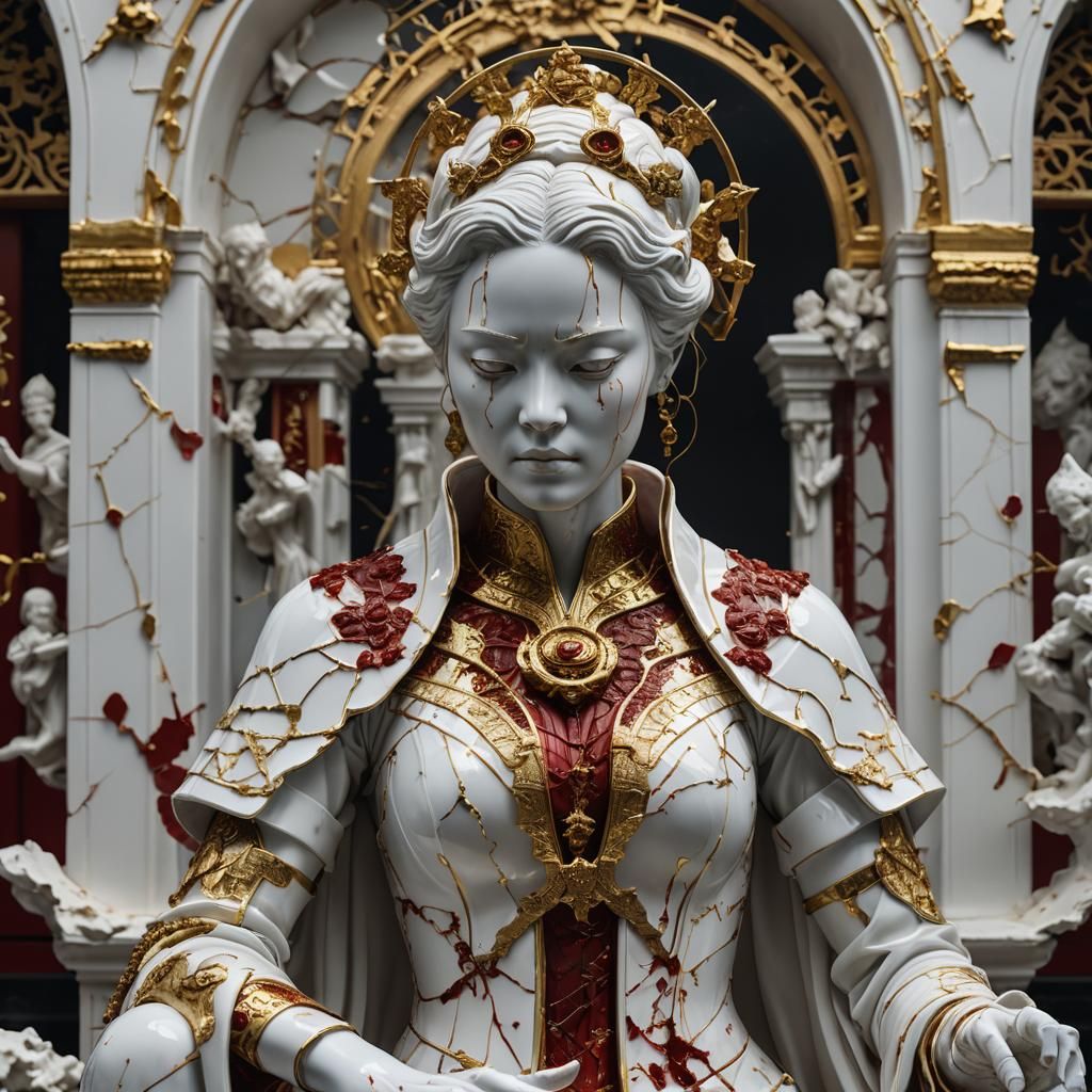 golden princess statue