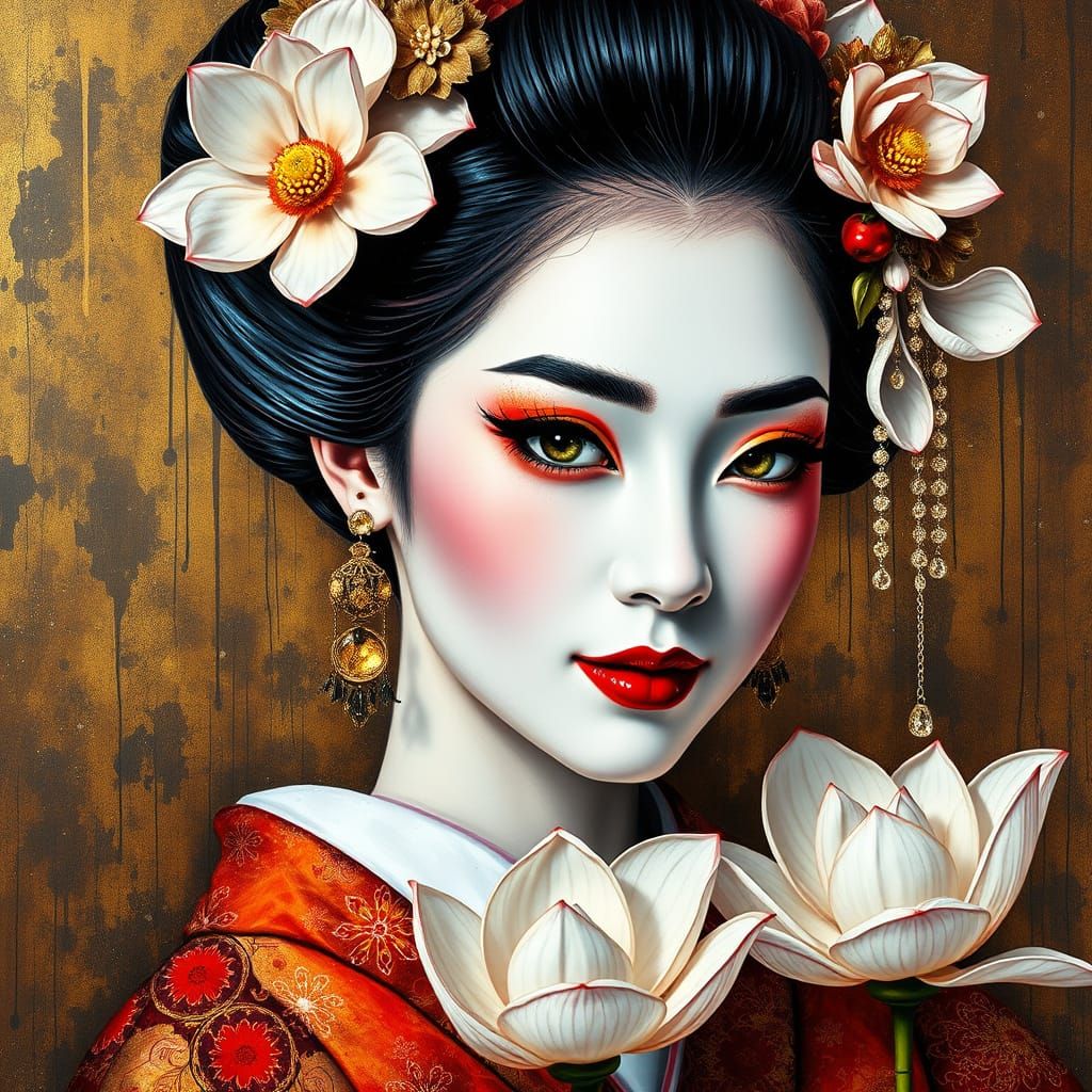 Golden lotus geisha