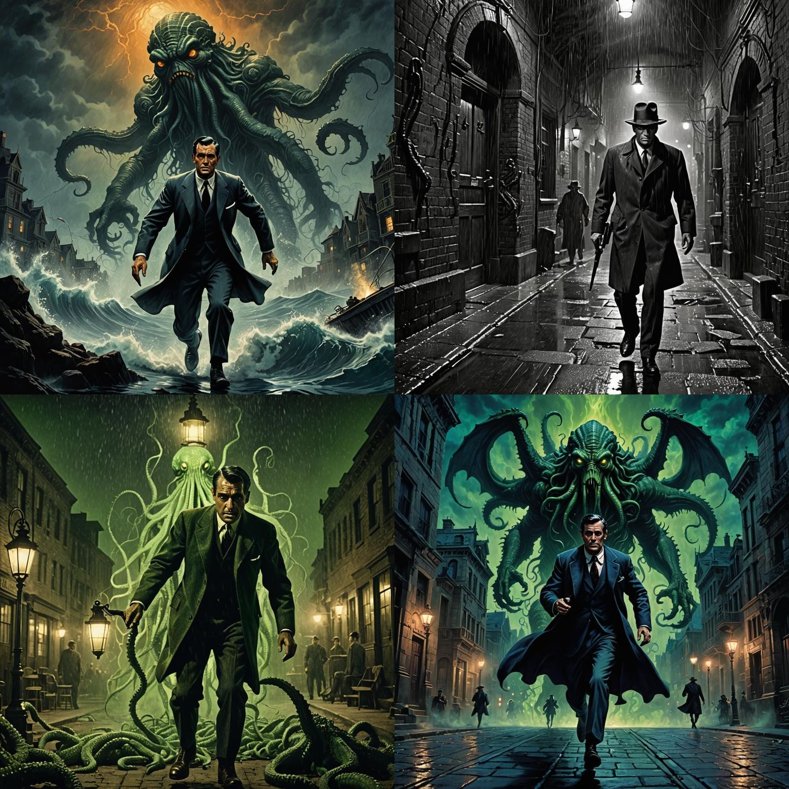 cary grant as a private investigator escaping from great cth...