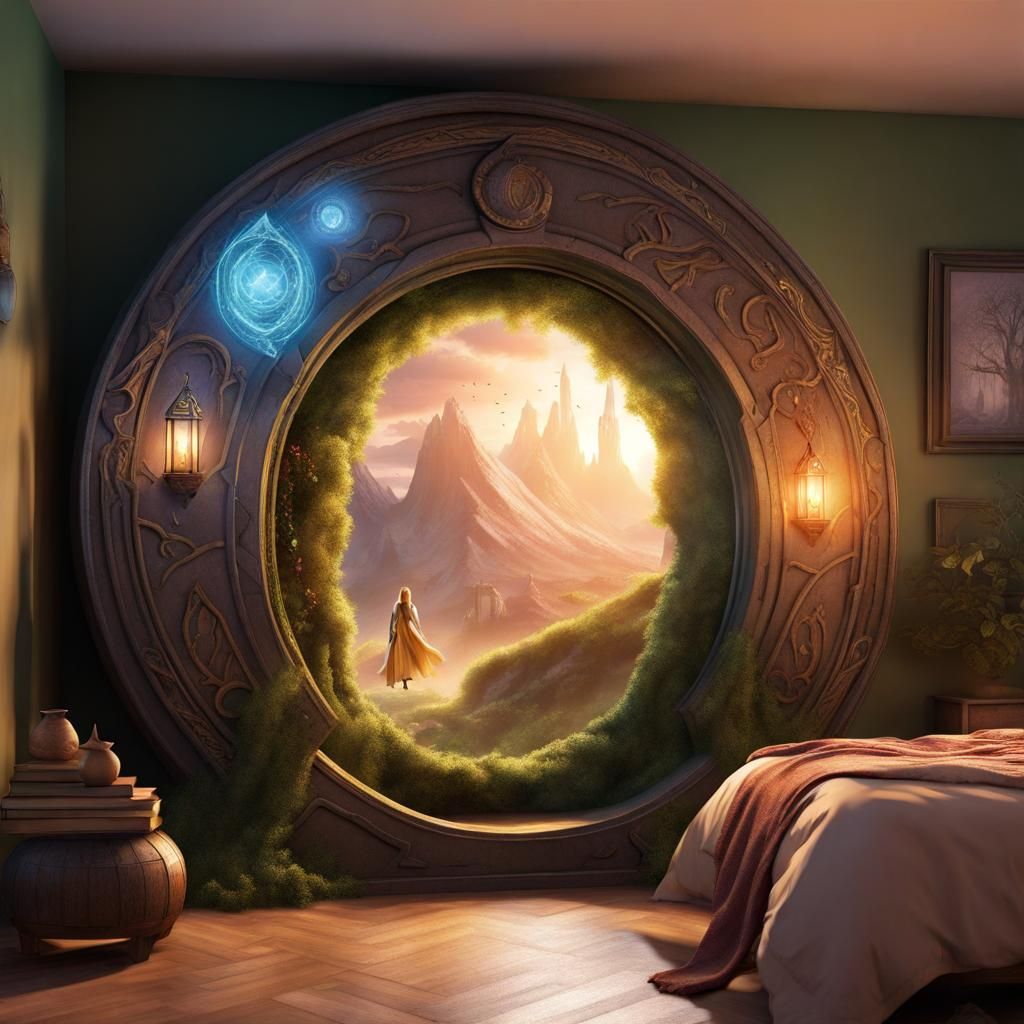 Elven Portal Opens in Bedroom, Fantasy Characters Emerge