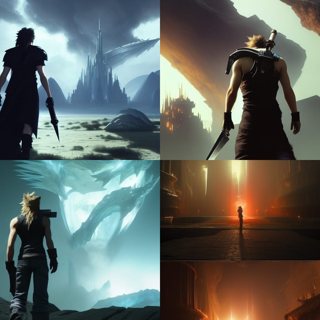 Neil Breen in Final Fantasy 7: Dark Fantasy Art