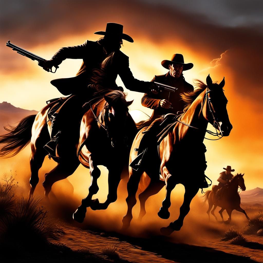 Cowboy gunfight