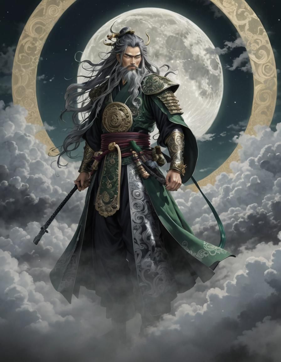 Tsukuyomi no mikoto, japanese god of the moon, husband to Am...